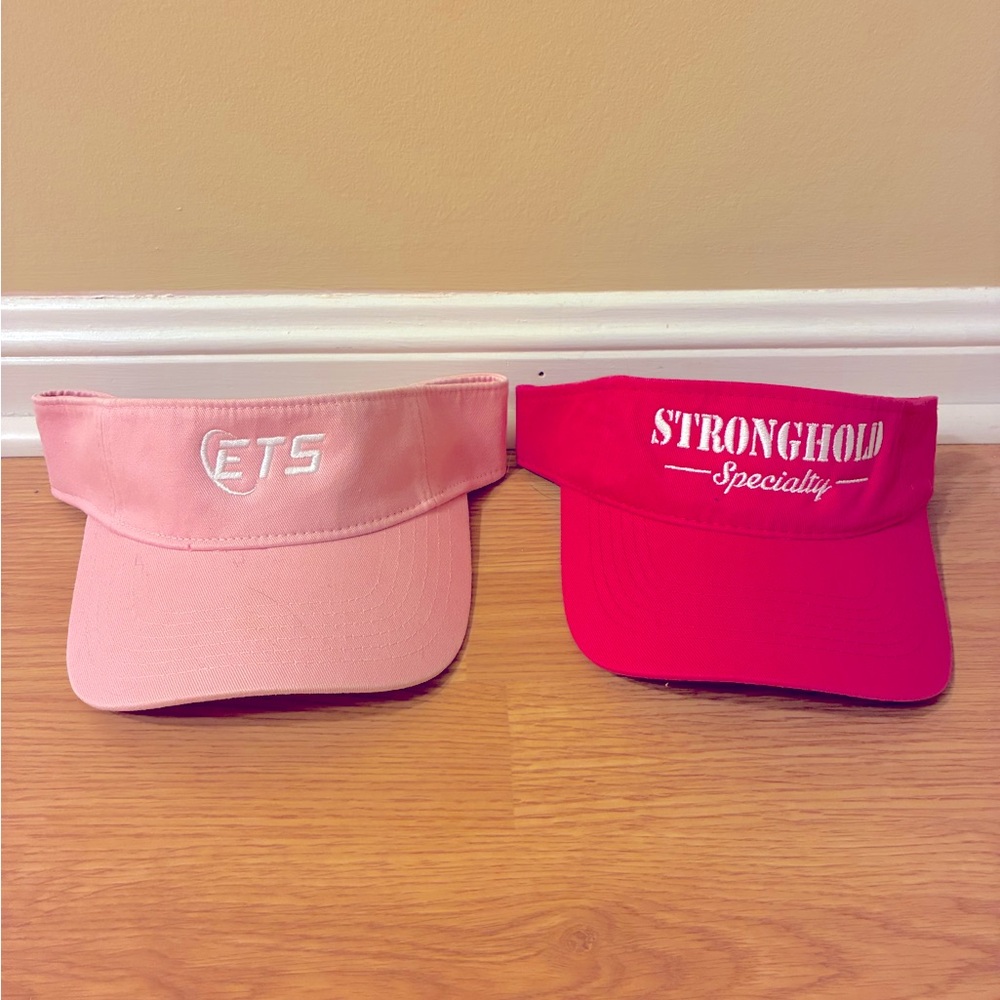 Cute pink golfing visors brand new